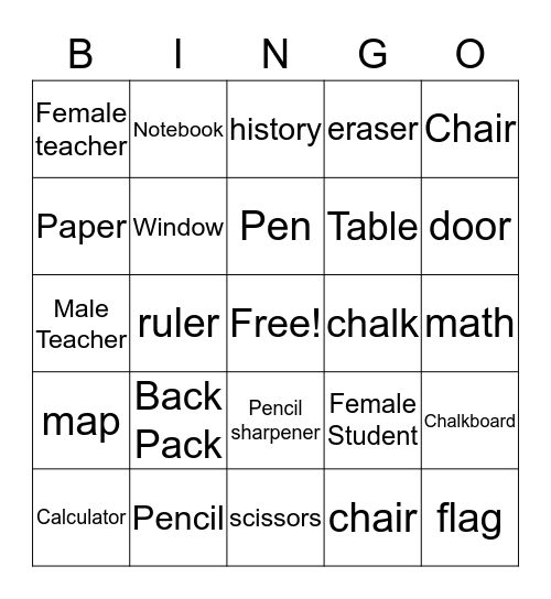 La clase Bingo Card