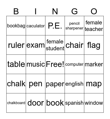 la clase Bingo Card