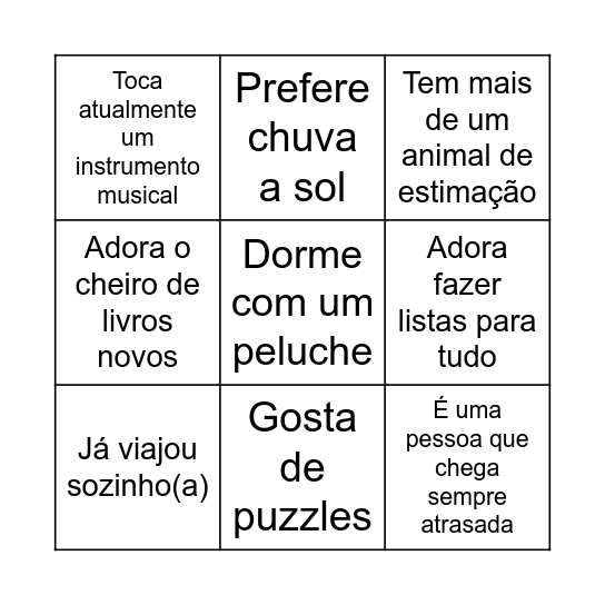 Wild Bing Bingo Card