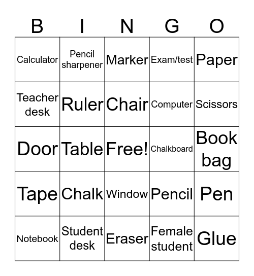 La Clase Bingo Card