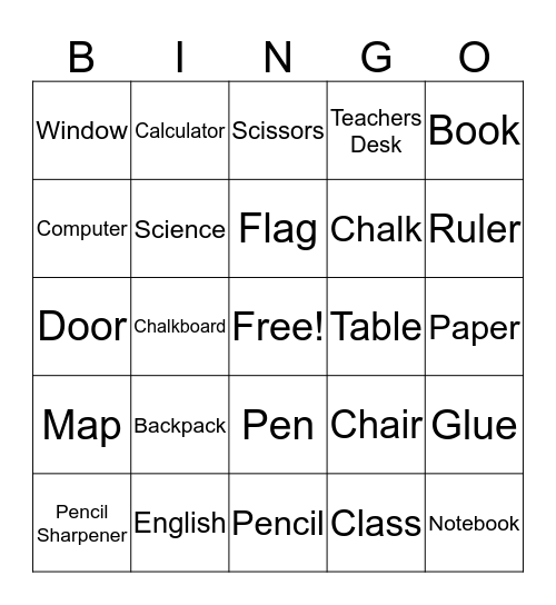 La Clase Bingo Card