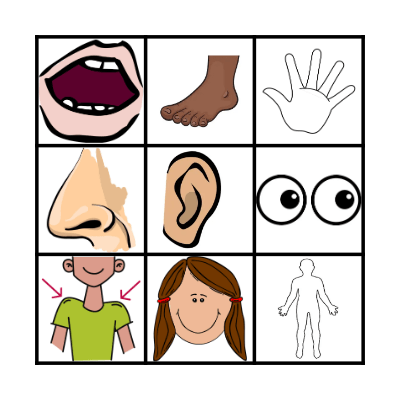 Cuerpo Bingo! Bingo Card