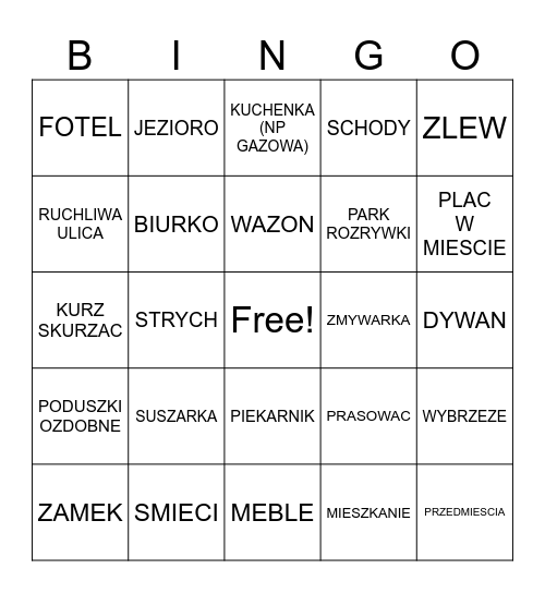HOME - e8 Bingo Card