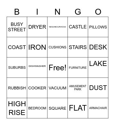 HOME e8 - ENG Bingo Card