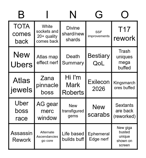 3.27 Bingo Card
