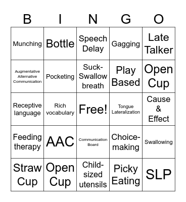 Speech BINGO/Happy Halloween Bingo Card