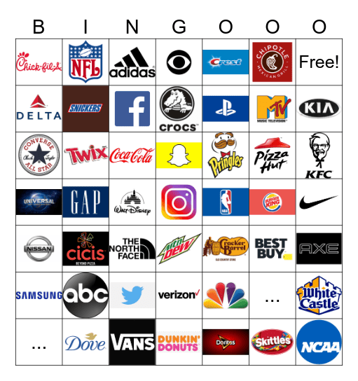 LOGO BINGO! Bingo Card