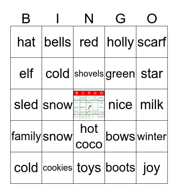 Holiday Bingo Card