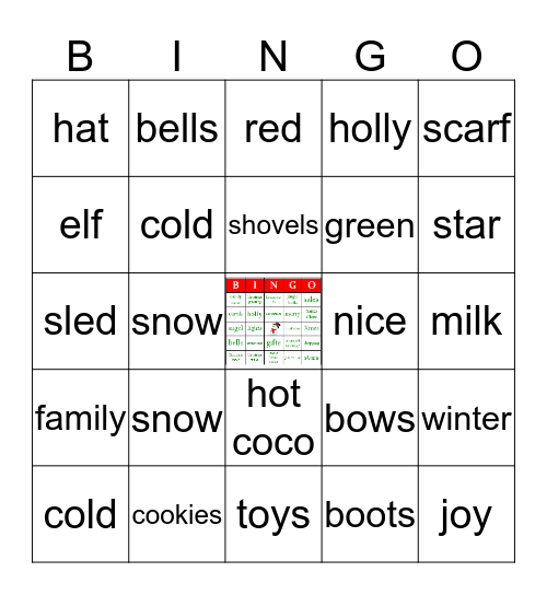 Holiday Bingo Card