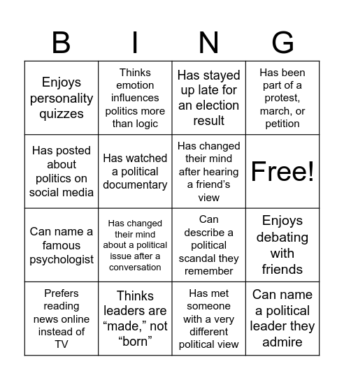 Bingo Card