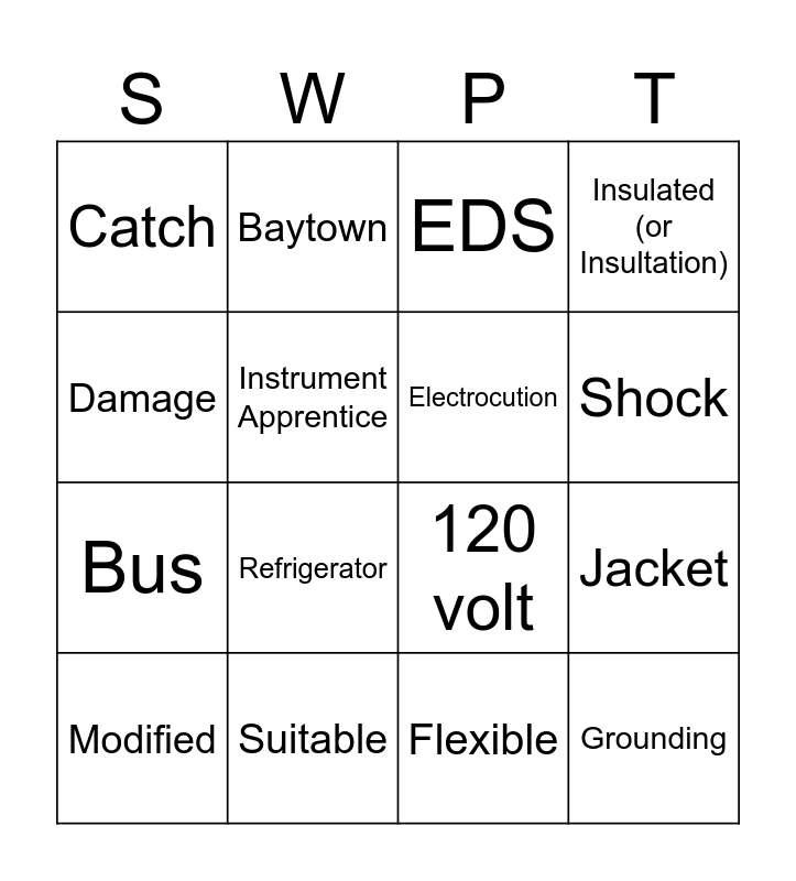 44 BINGO Card