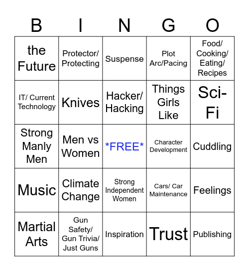 "Agency" Bingo Card