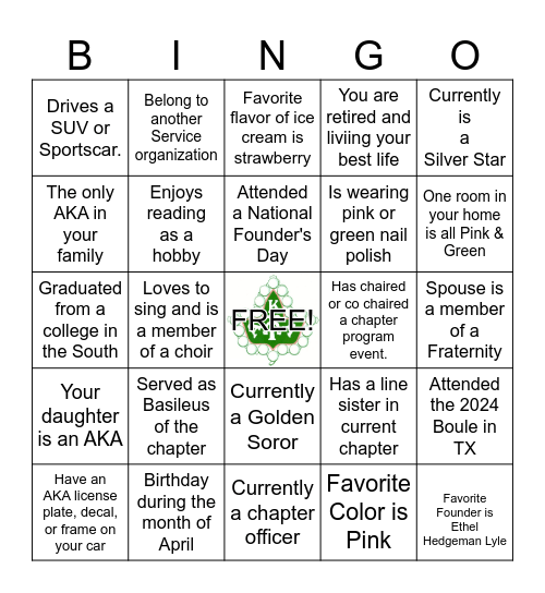 PINK PEARLS RELOADED BINGO Card