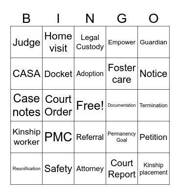 CASE Closed: Bingo Edition Bingo Card