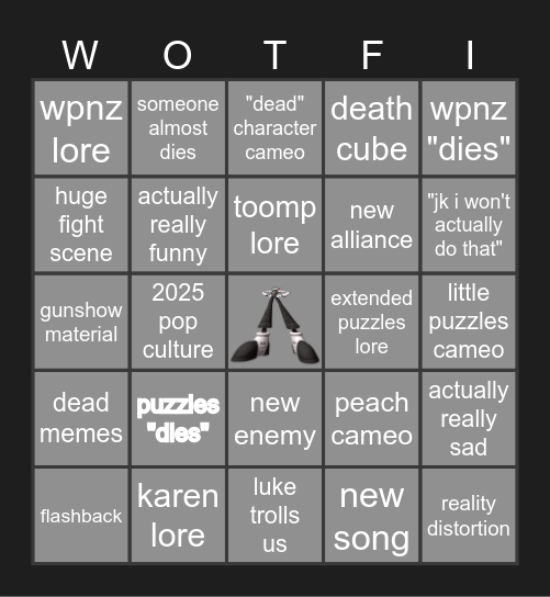WOTFI Bingo Card