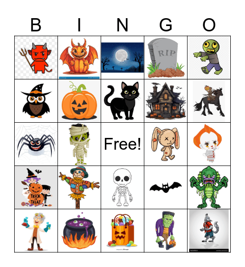 Halloween Bingo! Bingo Card