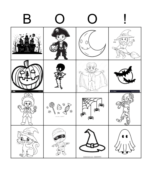 Halloween Bingo Card