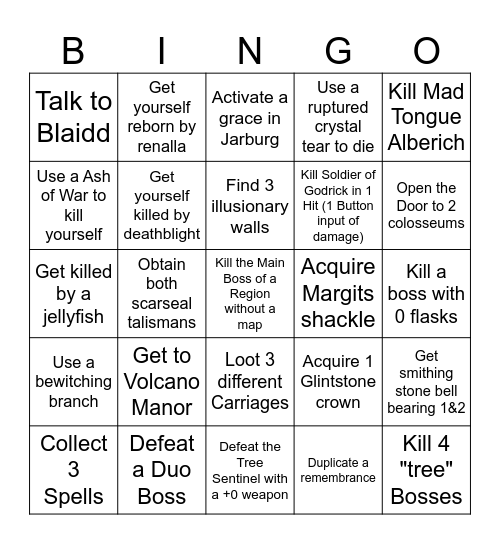 FFA Bingo Card