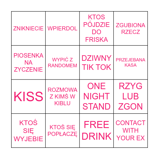 Bingo Helłin Bingo Card