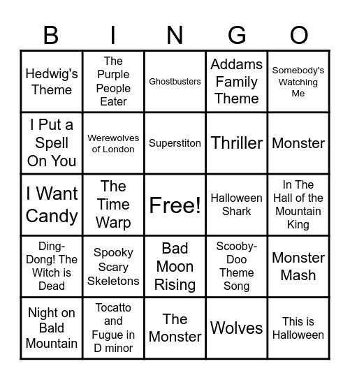 Fall SOAR Day Bingo Card