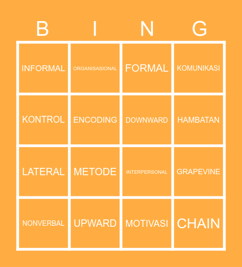 CHAPTER 1-3 Bingo Card