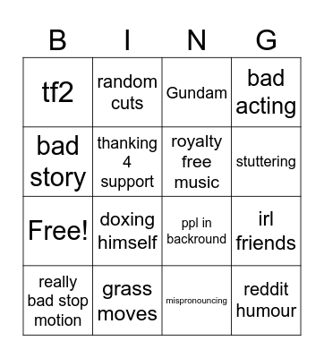 lennon bingo Card