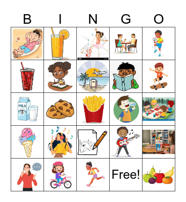 Unidad 2 - ¿Qué hacemos? Bingo Card