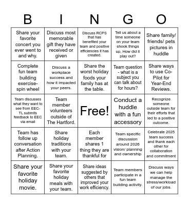 Q4 Engaged Bingo Card