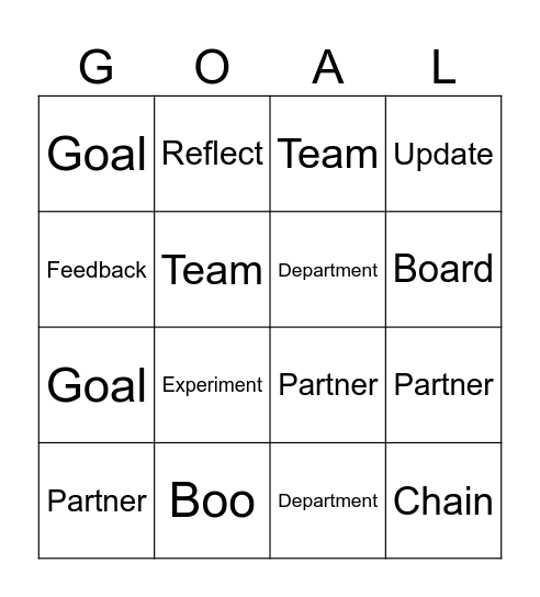 Third Floor BINGO Card