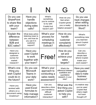 Concentrix Bingo Card