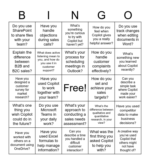 Concentrix Bingo Card