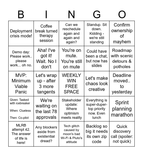 PO Bingo Card