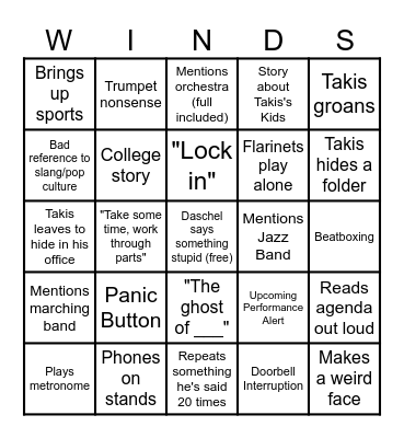 DON'T LET HIM FIND OUT ABOUT THIS ONE Bingo Card