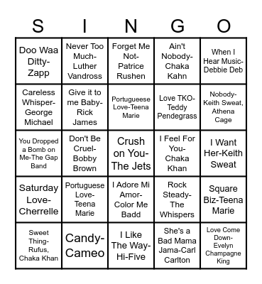 Lowriders and Old School Paint&Vibe Bingo Card