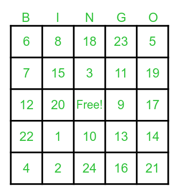 June and Damian's Wedding Bingo Card