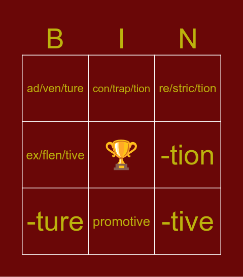 Auggie’s Amazing Bingo 🦅 Bingo Card