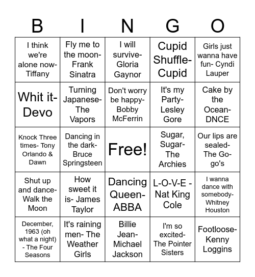 DEB BINGO! Bingo Card