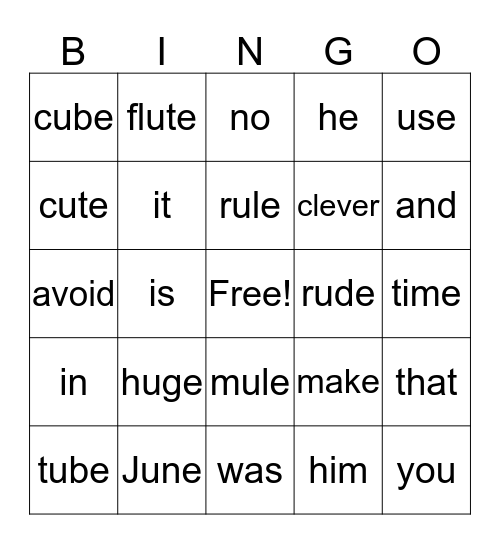 Ian's Bingo Board Bingo Card