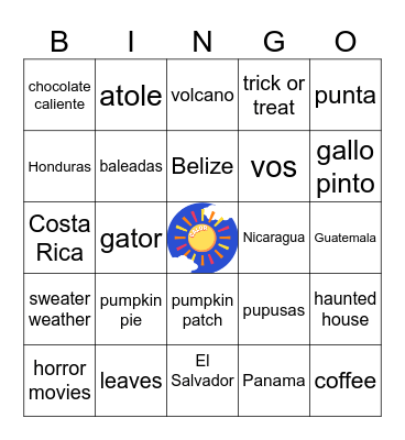 CALOR Bingo Card