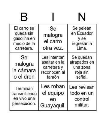 FEKA HOUSE Bingo Card