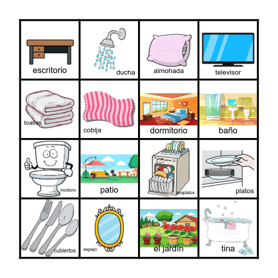 LA CASA A2 Bingo Card