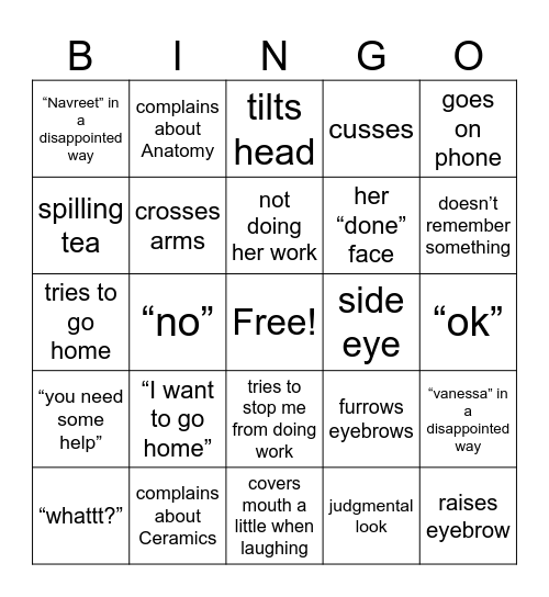 HARNEET Bingo Card