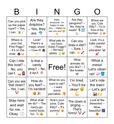 B4 L19 Review Bingo Card