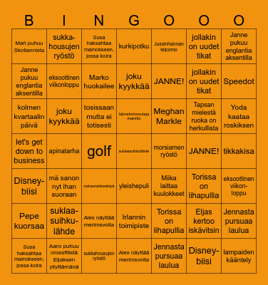 Paulan eeppinen memorial-bingo Card