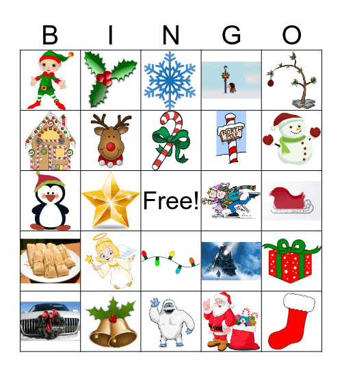 Holiday Bingo Card