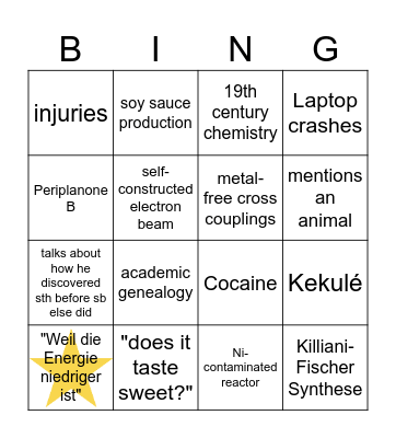 The Ultimate Chen Bingo Card