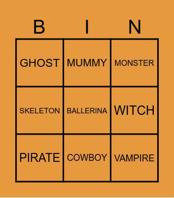 HALLOWEEN BINGO Card