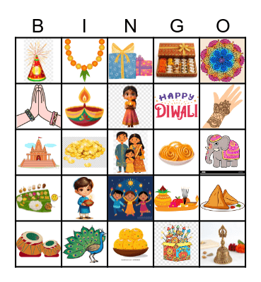 251025 Happy Diwali! 🪔 Bingo Card