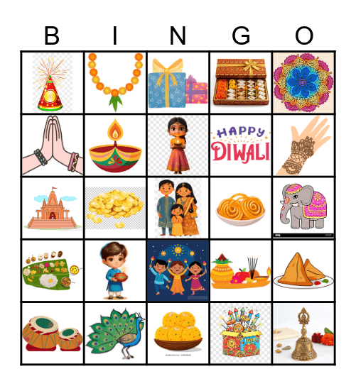 251025 Happy Diwali! 🪔 Bingo Card
