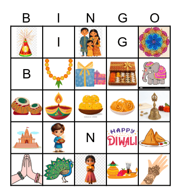 251025 Happy Diwali! 🪔 Bingo Card